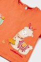 Κοριτσίστικα Μωρό βαμβακερό μπλουζάκι Mayoral 1013.4Q.Baby.PPYH πορτοκαλί