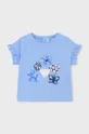 блакитний Бавовняна футболка для немовлят Mayoral Для дівчаток