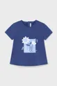 granatowy Mayoral t-shirt niemowlęcy Dziewczęcy