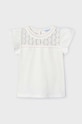 Mayoral t-shirt dziecięcy z elastanem beżowy 3078.6A.Mini.PPYH