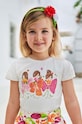 Mayoral t-shirt dziecięcy z elastanem beżowy 3080.6C.Mini.PPYH
