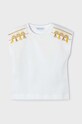 Mayoral t-shirt bawełniany dziecięcy 3081.6D.Mini.PPYH żółty SS24