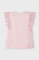 Dziewczynka Mayoral t-shirt bawełniany 3082.6D.Mini.PPYH różowy
