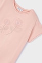 Dziewczynka Mayoral t-shirt bawełniany dziecięcy 3083.6D.Mini.PPYH beżowy