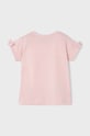 Mayoral t-shirt bawełniany dziecięcy 3084.6E.Mini.PPYH różowy SS24