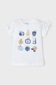 Mayoral t-shirt bawełniany dziecięcy nadruk niebieski 3084.6E.Mini.PPYH