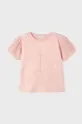 ροζ Παιδικό βαμβακερό μπλουζάκι Mayoral Για κορίτσια