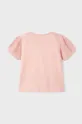 Παιδικό βαμβακερό μπλουζάκι Mayoral ροζ