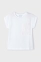 Mayoral t-shirt dziecięcy kod QR do gry 3087.6H.Mini.PPYH biały SS24