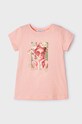 Mayoral t-shirt bawełniany dziecięcy nadruk pomarańczowy 3090.6O.Mini.PPYH