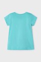 Mayoral t-shirt bawełniany dziecięcy 3090.6O.Mini.PPYH turkusowy SS24