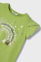 Dziewczynka Mayoral t-shirt dziecięcy 3091.6E.Mini.PPYH zielony