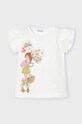 Mayoral t-shirt dziecięcy z elastanem różowy 3091.6E.Mini.PPYH