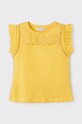 Mayoral top di cotone bambino cotone giallo 3094.6C.Mini.PPYH