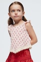 Mayoral top copii cu modele portocaliu 3095.6G.Mini.PPYH