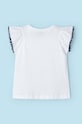 Deklice Otroška bombažna kratka majica Mayoral 3096.6G.Mini.PPYH modra