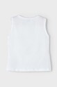 Mayoral top di cotone bambino 3097.6H.Mini.PPYH bianco SS24