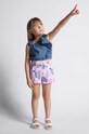 Mayoral top lniany dziecięcy okrągły niebieski 3176.6E.Mini.PPYH