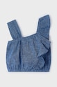 Mayoral top lniany dziecięcy 3176.6E.Mini.PPYH niebieski SS24