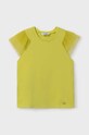 Mayoral t-shirt bawełniany dziecięcy z elastanem żółty 6001.8A.Junior.PPYH