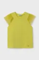 zlatna Dječja pamučna majica kratkih rukava Mayoral Za djevojčice
