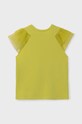 Mayoral t-shirt bawełniany dziecięcy 6001.8A.Junior.PPYH żółty SS24