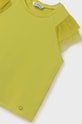 Dziewczynka Mayoral t-shirt bawełniany dziecięcy 6001.8A.Junior.PPYH żółty