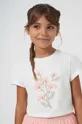 бежевый Детская футболка Mayoral Для девочек