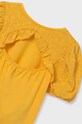 Dziewczynka Mayoral t-shirt bawełniany dziecięcy 6014.8F.Junior.PPYH żółty