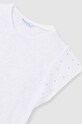 Dziewczynka Mayoral t-shirt dziecięcy 6019.8E.Junior.PPYH biały