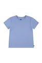 modra Otroška kratka majica Levi's Dekliški
