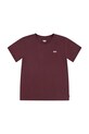 Dětské tričko Levi's LVG BATWING CHEST HIT TEE kulatý burgundské 4EK826