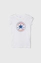 Converse tricou de bumbac pentru copii melanj alb 468992