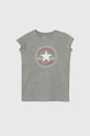 Converse tricou de bumbac pentru copii melanj gri 468992