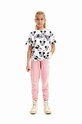Desigual tricou de bumbac pentru copii 24SGTK22 alb