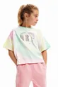 πολύχρωμο Παιδικό βαμβακερό μπλουζάκι Desigual Daira Για κορίτσια