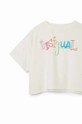 biały Desigual t-shirt bawełniany dziecięcy