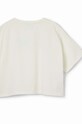 Desigual t-shirt bawełniany dziecięcy 24SGTK19 biały