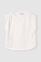 Mayoral top bawełniany dziecięcy 6020.8C.Junior.PPYH beżowy SS24