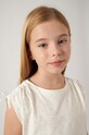 Детский хлопковый топ Mayoral 6020.8C.Junior.PPYH бежевый