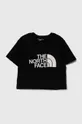 чорний Дитяча футболка The North Face CROP EASY TEE Для дівчаток