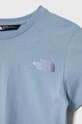 Dievča Detské bavlnené tričko The North Face RELAXED GRAPHIC TEE 2 NF0A87V8 tyrkysová