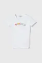biały Pinko Up t-shirt bawełniany dziecięcy Dziewczęcy