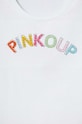 Fete Pinko Up tricou de bumbac pentru copii S4PIJGTH170 alb