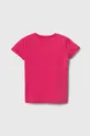 Παιδικό βαμβακερό μπλουζάκι Pinko Up ροζ