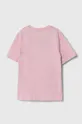 Βαμβακερό μπλουζάκι Pinko Up ροζ