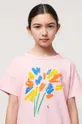 roza Otroška bombažna kratka majica Bobo Choses