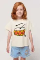 оранжевый Детская хлопковая футболка Bobo Choses Для девочек