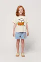 oranžna Otroška bombažna kratka majica Bobo Choses