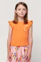 oranžna Otroška kratka majica Bobo Choses Dekliški